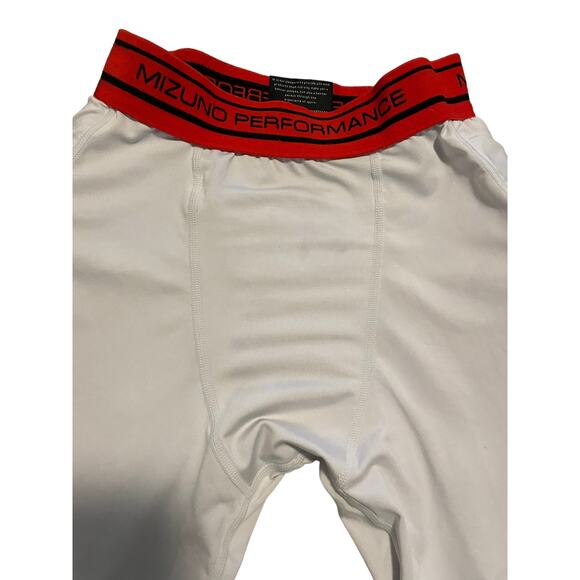 Mizuno Performance Sliding Compression Shorts Mens Small White Padded Baseball - Picture 3 of 6
